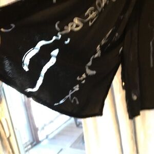Chicos 3 Black Velvety Big Shirt
